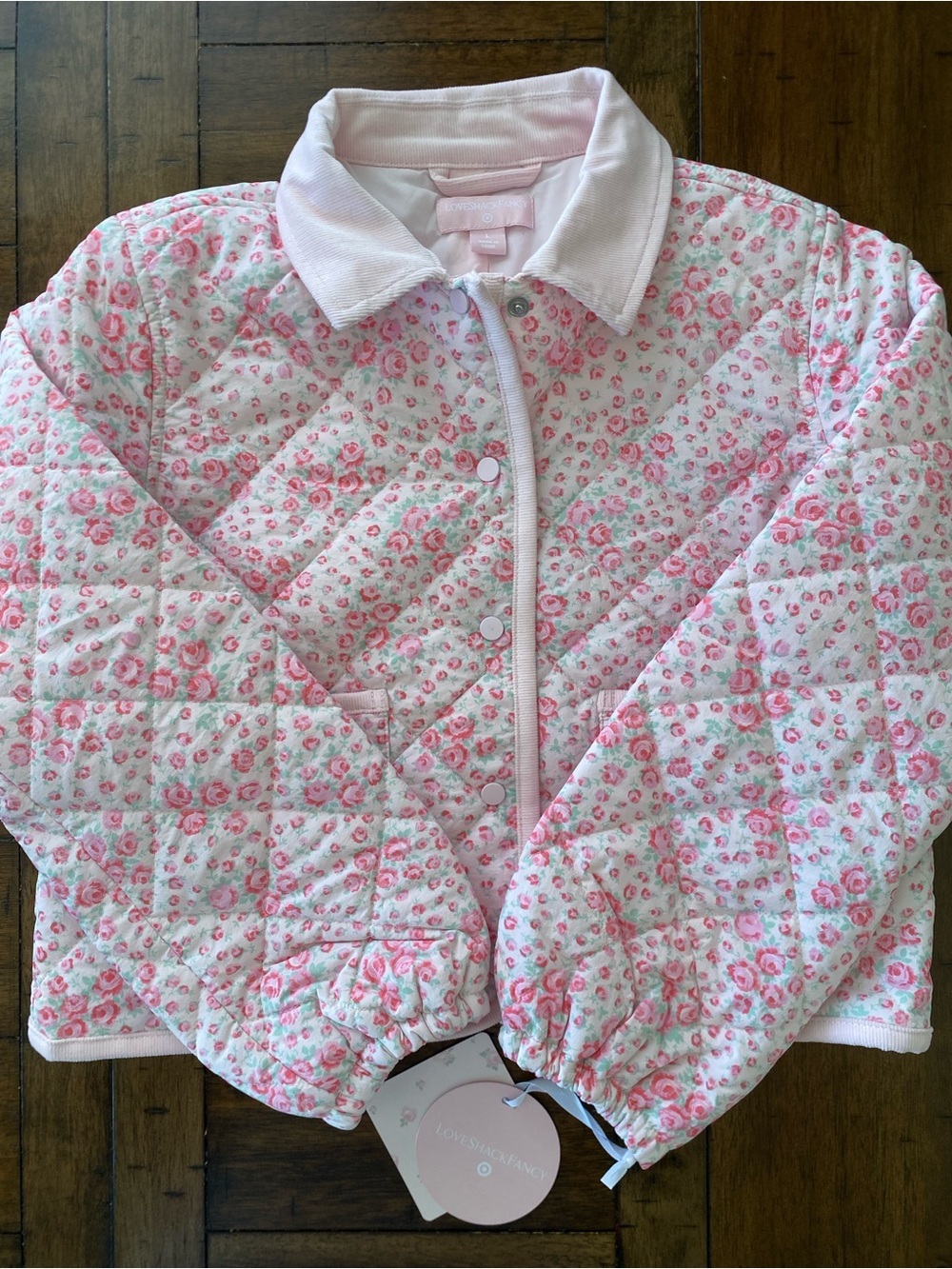 LoveShackFancy Charlotte Roseheart Quilted Barn Jacket